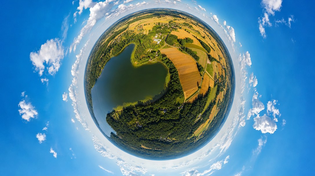 Zdjęcia sferyczne 360° z drona - jak je robić i oglądać na mapie