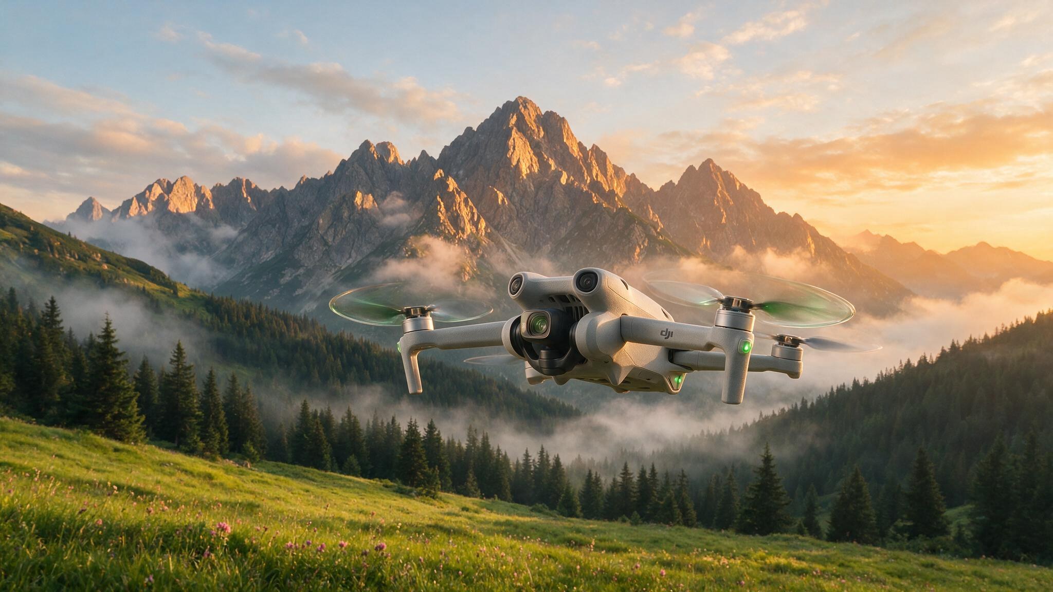 DJI Mini 5 Pro - zdjęcia, spoty i gdzie latać. Calowa matryca poniżej 250 g