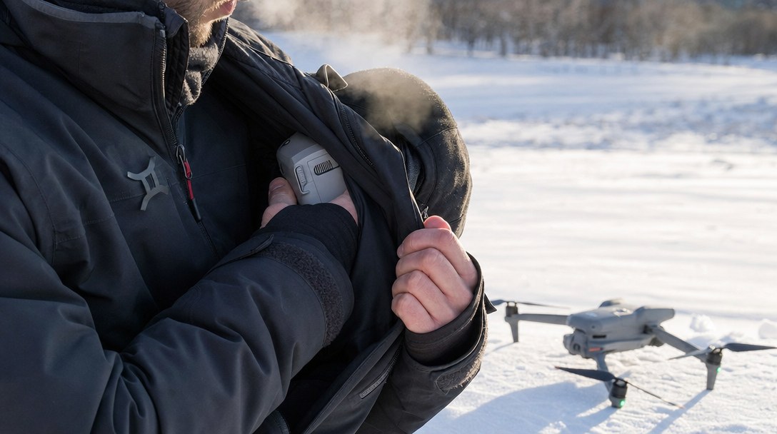 Latanie dronem zimą - baterie, mróz i kondensacja. Praktyczny poradnik