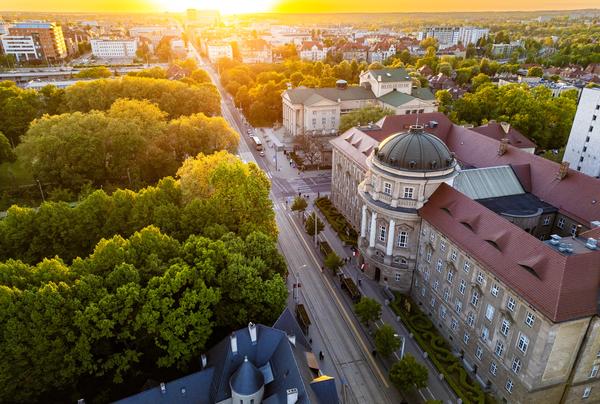 zachód słońca na Jerzycach
