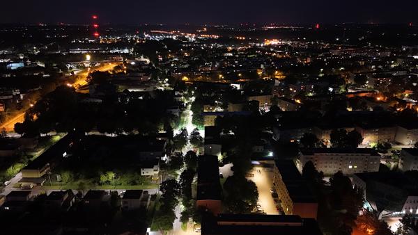 Zduńska Wola nocą